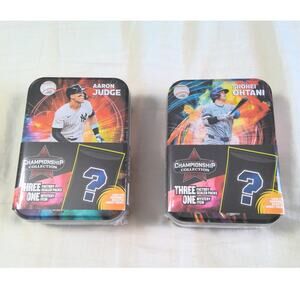 Championship Collection Ohtani & Judge Factory Sealed Tins Free Shipping MLB